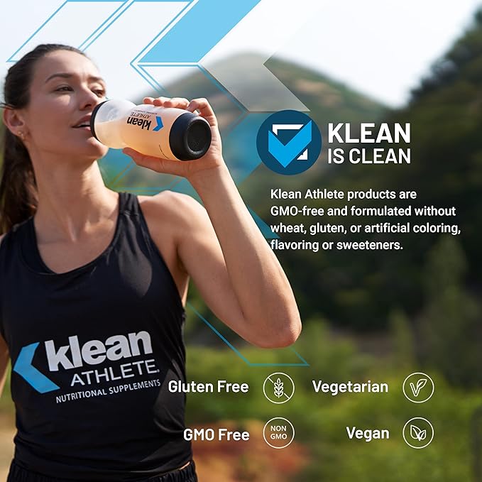 Klean Athlete Klean BCAA + Peak ATP | Amino Acid Supplement for Muscle Building Workout Recovery and Lean Muscle | 9.1 Ounces | Natural Orange Flavor
