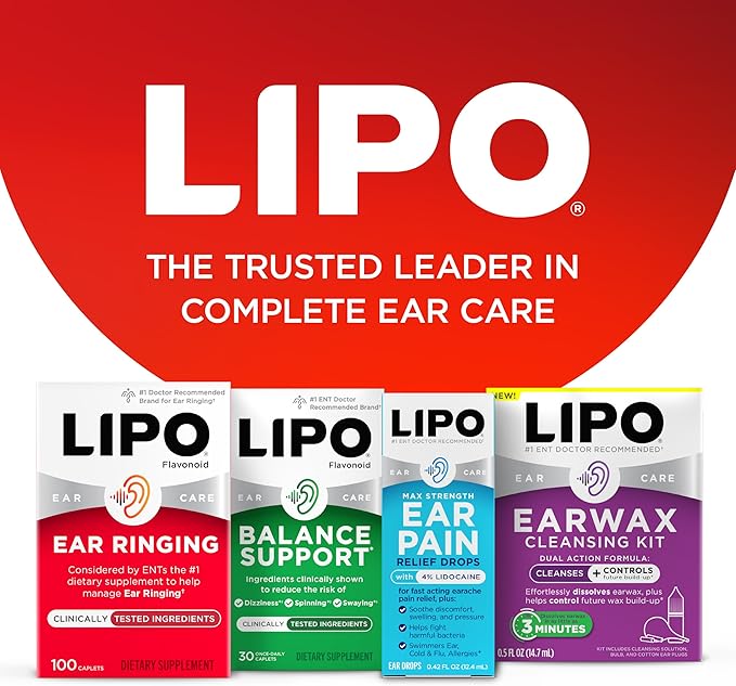 Lipo Flavonoid Day &amp Night Combo Kit Tinnitus Relief for Ringing Ears Lipo Flavonoid Plus &amp Lipo Flavonoid Night with Melatonin &amp Vitamin C 90 Caplets