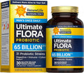 Renew Life Ultimate Flora Probiotics for Men 65 Billion CFU Delayed Release Vegan Capsules | Digestive Health | Immune Health | Dairy Free | 30 Count