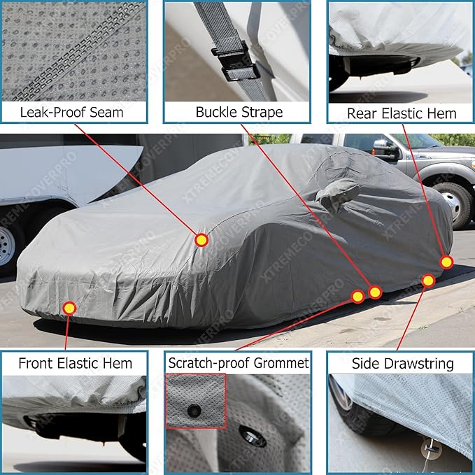 Car Cover fits 2014 2015 2016 2017 2018 2019 2020 Mercedes-Benz CLA250 CLA350 CLA45 XTREMECOVERPRO Platinum Series Grey