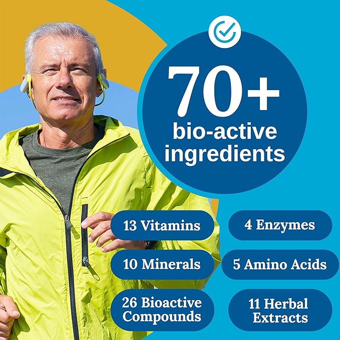 Xtendlife Total Balance Men's Multivitamin for Immune Heart Digestive &amp Cellular Health - Daily Support - 70+ Nutrients &amp Minerals - 30 Day Supply