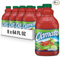 Clamato Limon Tomato Cocktail 64 fl oz bottle (Pack of 8) Zesty Citrus Mixer Authentic Flavor Perfect Mixer for Micheladas and Bloody Mary Drinks and other Cocktail Spirits