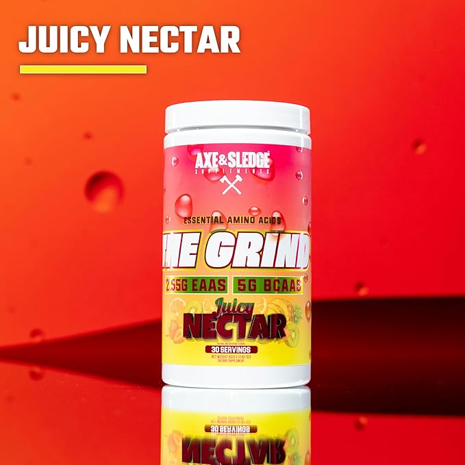 The Grind Essential Amino Acids Branched Chain Amino Acids 30 Servings (Juicy Nectar)