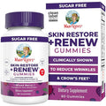 MaryRuth's Skin Restore + Renew Gummies With Hyaluronic Acid | Skin Hydration | Clinically Shown in Women to Reduce Fine Wrinkles &amp Improve Skin Firmness | Vegan Collagen Production | 60 Gummies