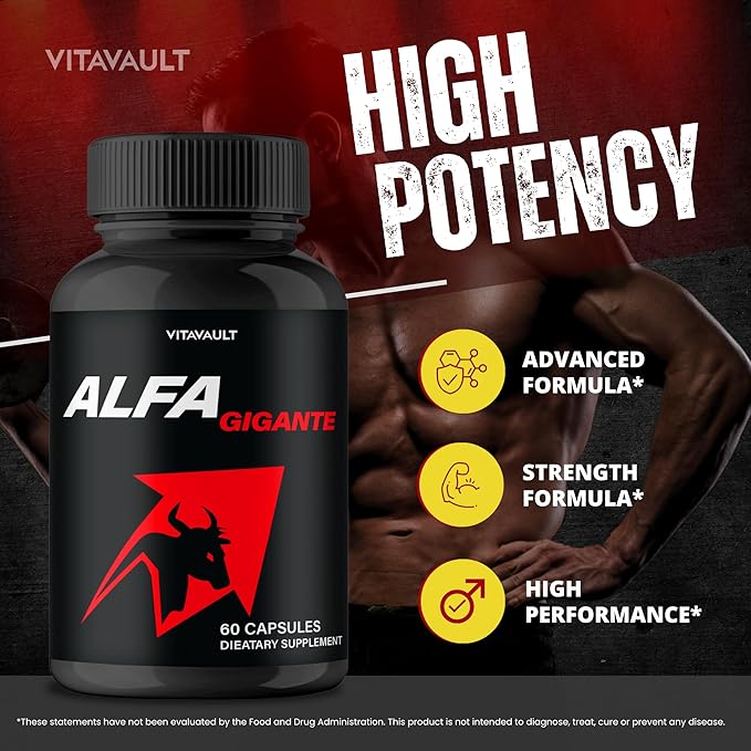 Alfa Gigante Capsules Alfa Gigante Pills AlfaGigante All Natural Pills Alfa Gigante - Maximum Strength AlfaGigante Advanced Formula Official AlfaGigante Capsules Reviews (5 Pack)