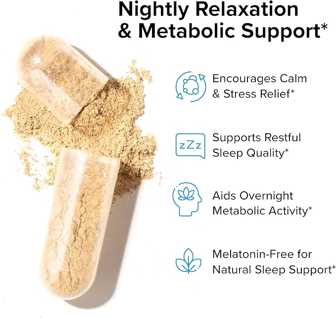 Night Shred Black Melatonin-Free Nighttime Fat Burner and Sleep Support Supplement - GABA Complex with Ashwagandha CLA Grains of Paradise and Zylaria - Thermogenic Fat Burner - 90 Vegan Capsules