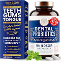 Oral Probiotics for Teeth and Gums - 3BN CFU Lactobacillus Salivarius Acidophilus Rhamnosus Streptococcus - Bad Breath Treatment for Adults - 45 Chewable Mint Dental Probiotic Tablets for Women &amp