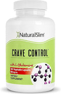 NaturalSlim Natural Appetite Suppressant - Craving Blocker Sugar &amp Refined Carbs Crave Control - Energy &amp Metabolism Booster with L Glutamine &amp Thiamine B1 Supplement - 180 Vegetable Capsu