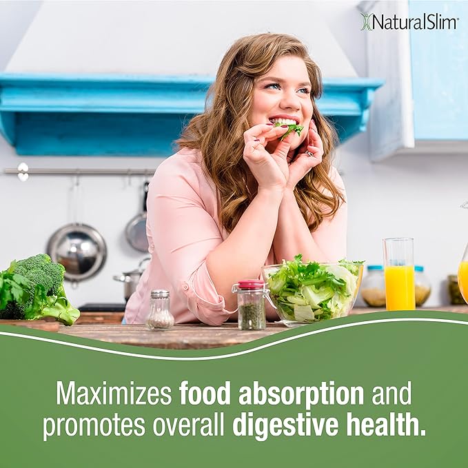 NaturalSlim Digestive Enzymes for Women &amp Men - Helpzymes Essential Enzymes for Digestion Gut Health Gas Bloating Relief with Bromelain Ox Bile Pancreatin. &amp Betaine HCL - 100 Capsules Sol