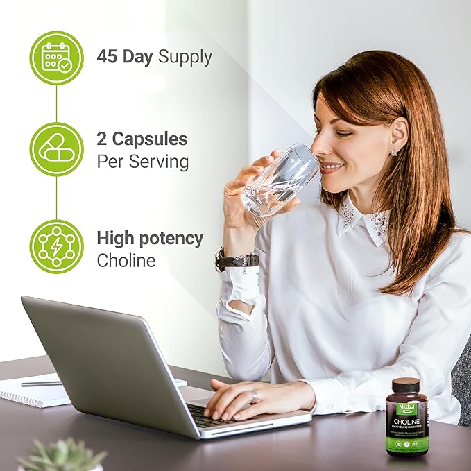 Nested Naturals Super Greens &amp Choline Bundle | Superfood Powder with Probiotics &amp Fiber &amp Choline Bitartrate for Cognitive Function &amp Clean Energy