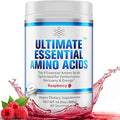 Ultimate 100% Essential Amino Acids Powder [Berry Flavor 60 (5g) servings] All 9 EAAs &amp BCAAs (L-Leucine L-Isoleucine &amp L-Valine) Amino Acids Supplement for Women &amp Men for Energy Muscl