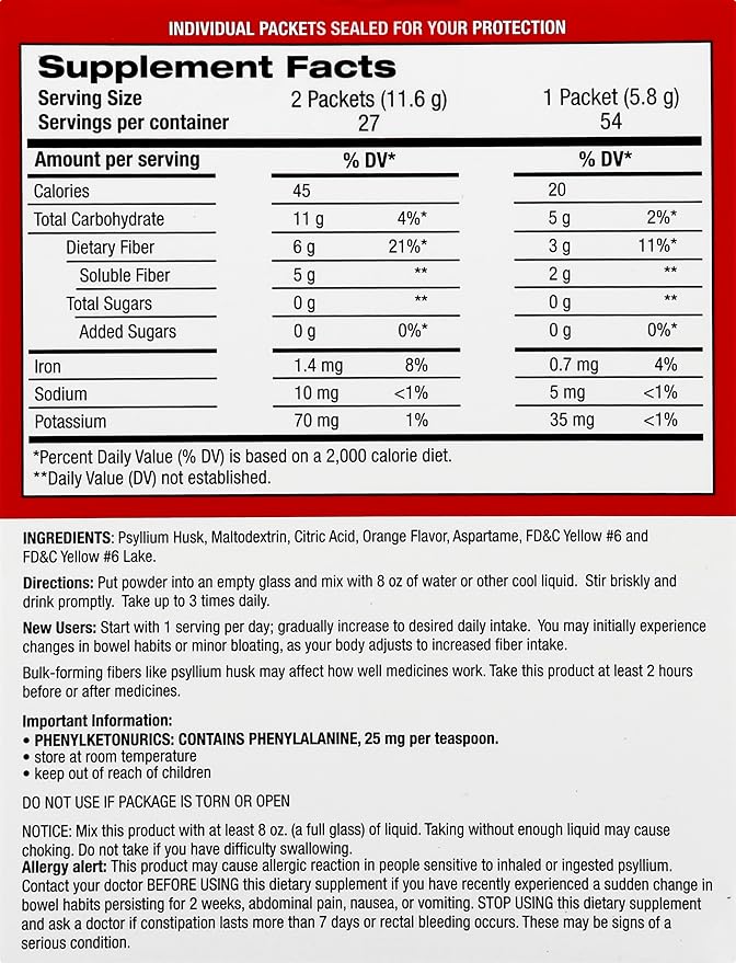 Leader Psyllium Husk Powder Supplement 4-in-1 Fiber for Digestive Health Plant Based 100% Natural Psyllium Husk Daily Fiber Sugar Free Gluten Free Non-GMO (10 OZ)