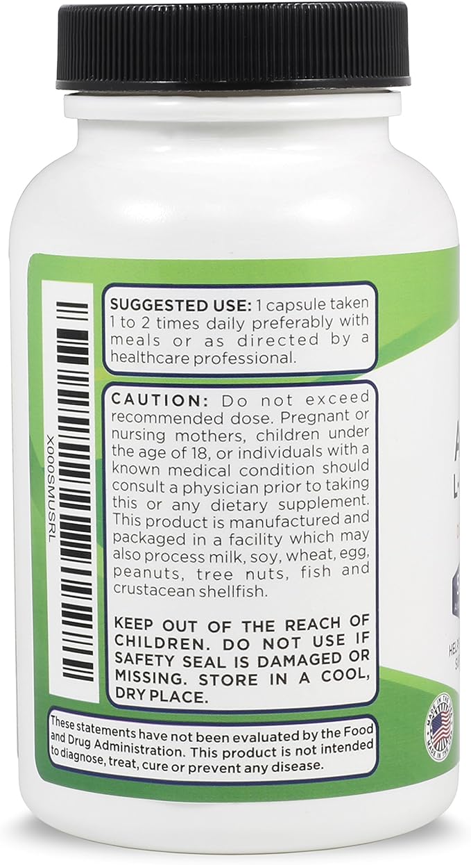 Zenesis Labs Acetyl L-Carnitine with Alpha Lipoic Acid Bulk 3-Bottle 270 Capsule Supply (90 Capsules/Bottle)
