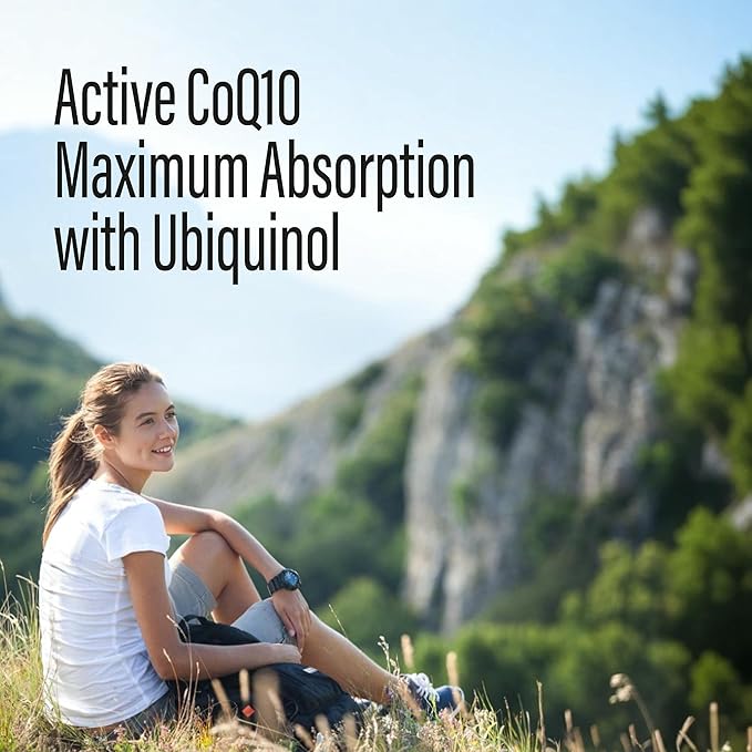 NANOWELL HeartOn Active CoQ10 Kaneka Ubiquinol 100 Plus Heart Health Supplement - 30 Softgels X 1 Box for 1 Month (30 Count)