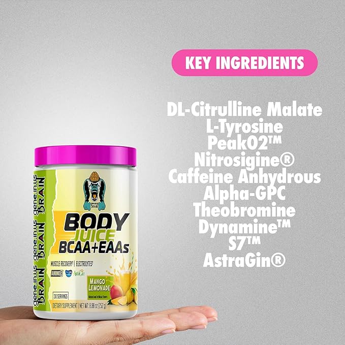 Gene in Us - Body Juice Bcaas and Eaas- Pink Sunburst