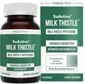 SoActive® Milk Thistle: 10X More Effective Milk Thistle Phytosome Optimized for Essential Bioactive Silybin A &amp B Plus Bilear® Artichoke Extract &amp Bile Enhancer - Liver Support | 60 Servings