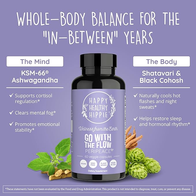 Happy Healthy Hippie PeriPeace Supplements for Women &amp Vaginal Probiotics for Women
