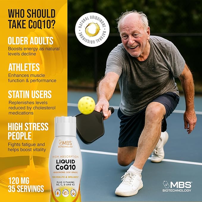 Liquid CoQ10 120mg of Bioavailable Ubiquinone for Superior Absorption. Support Heart Bone and Skin Health with a Natural Antioxidant. 35 Servings in a Convenient 17 oz Bottle.