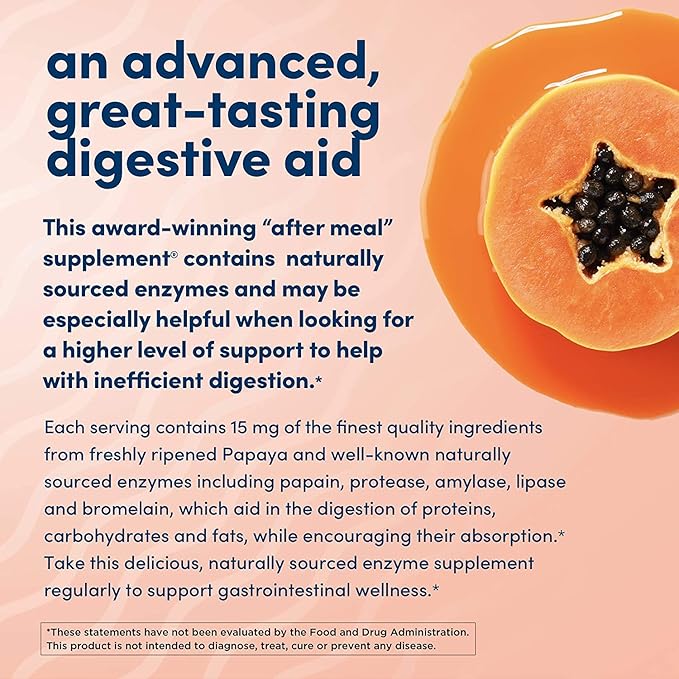 American Health Enzymes Chewable Super Papaya Enzyme Plus 360 Tablets (Pack of 2)
