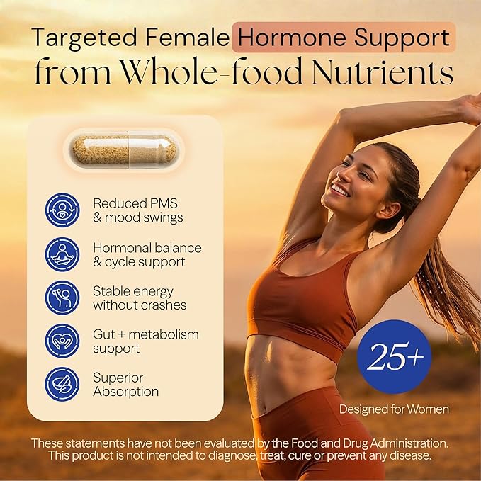 Beef Organ Supplement for Women - 100% Grass Fed Pasture Raised in New Zealand - 120 Caps - Hormone Balance Energy &amp Mood - Grass Fed Beef Liver Kidney Heart Ovary Spleen &amp 5 Bioactivato