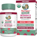 MARYRUTH'S Multivitamin Gummies for Women Ages 14+ | Immune Support | Hair &amp Skin Health | Reproductive Health | Vitamin A C D E B6 B12 Biotin Zinc Iodine | Organic | Vegan | Non-GMO | 60 Count
