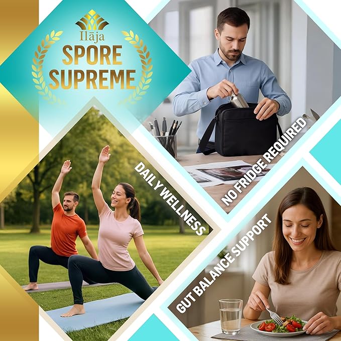 Spore Supreme Spore Based Probiotic 120 Capsule x 10 Billion / 4 Strain Formula - 4 Month Supply - No Refrigeration Needed Acid Resistant Strains Dairy Free