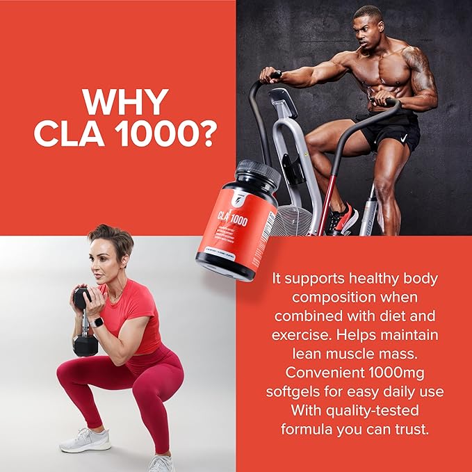 InnoSupps CLA 1000mg - CLA Supplements with Safflower Oil - Supports Metabolism Lean Muscle Recovery and Growth Stamina and Immune Health (30 Capsules)