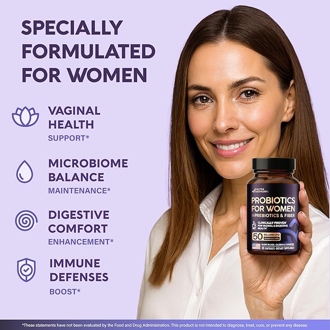 NUTRAHARMONY L-Theanine &amp Probiotics for Women Capsules