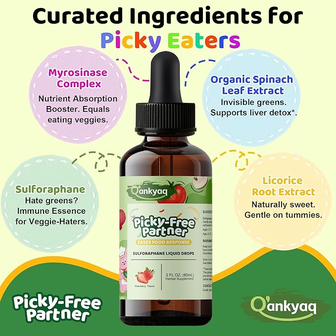 Leucine HMB Liquid Supplements Sugar Free HMB L-Leucine Liquid Drops for Adults Seniors Kids Sulforaphane Supplement Broccoli Sprout Extract Liquid Kids Appetite Booster (1+yrs) Vegetable Liquid