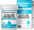 Physician's CHOICE Probiotics 60 Billion CFU - 10 Strains + Organic Prebiotics - Immune Digestive &amp Gut Health - Supports Occasional Constipation Diarrhea Gas &amp Bloating - for Women &amp M