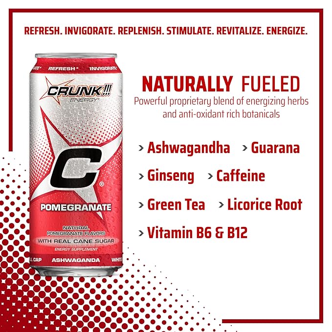 CRUNK!!! Energy Pomegranate 16oz 24pack