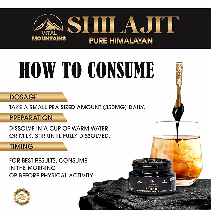 Pure Himalayan Shilajit Resin for Men and Women Rich in Fulvic Acid with 85+ Trace Minerals for Strength Energy Stamina Muscle Building &amp Vitality - Pure and Organic Shilajit Resin