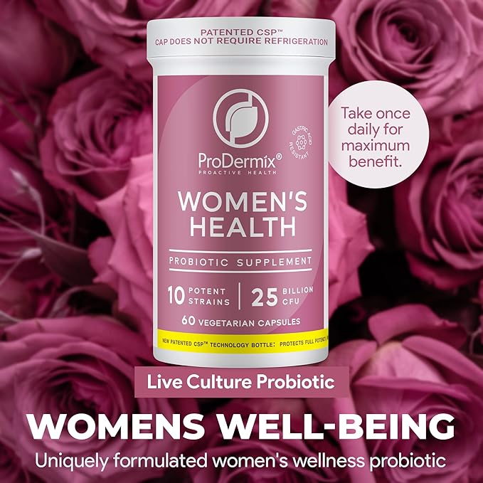 Probiotics for Women Vaginal Probiotic Promotes PH Balance UT Health 25 Billion CFU Once Daily Womens Supplement Kosher (60 Capsules)