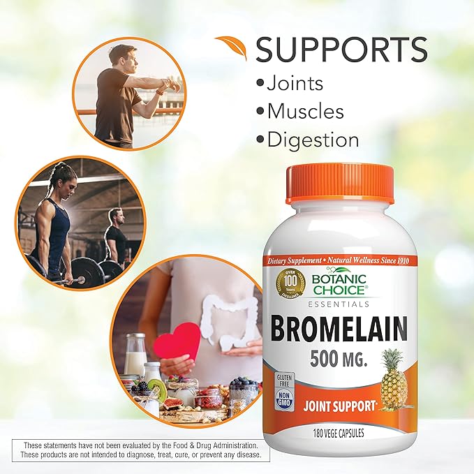 Botanic Choice Bromelain 500 mg 180 Capsules