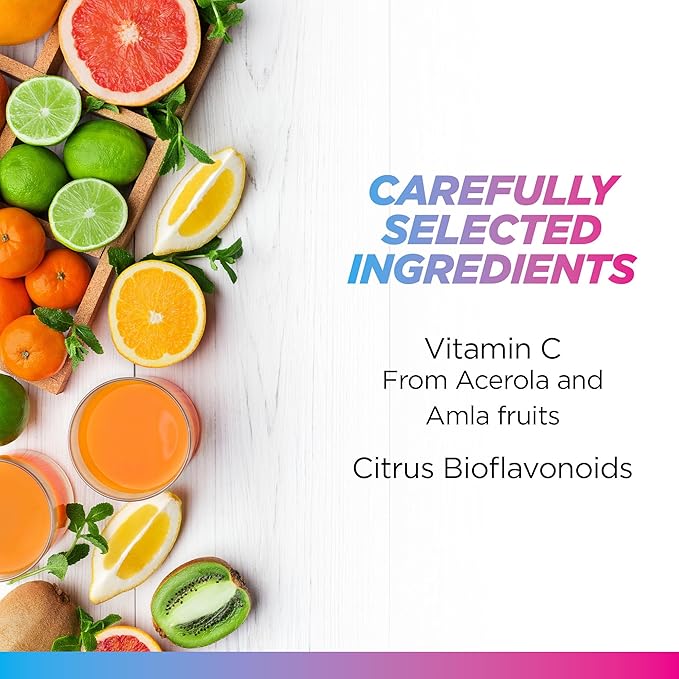Livingood Daily Vitamin C Supplement 3-in-1 Whole Food-Based Vitamin C with Acerola &amp Amla Fruit Extracts and Citrus Bioflavonoids for Immune Support Vegan Gluten Free Non GMO 60 Capsules