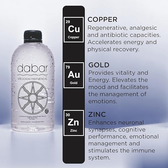 500ml Zinc Supplements Ormus Vitamins Patagonia Dabar Frecuencial Frequency Solution Best Natural Zinc Boost for Men and Women