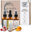 Energy &amp Vitality Bundle Liquid Vitamin Spray Trio - B12 Methylcobalamin Iron Bisglycinate and D3 (Lichen) &amp K2 (MK4 &amp MK7) Non-GMO Gluten Free Sugar-Free 2 Fl Oz (60 ml) 540 Days Su