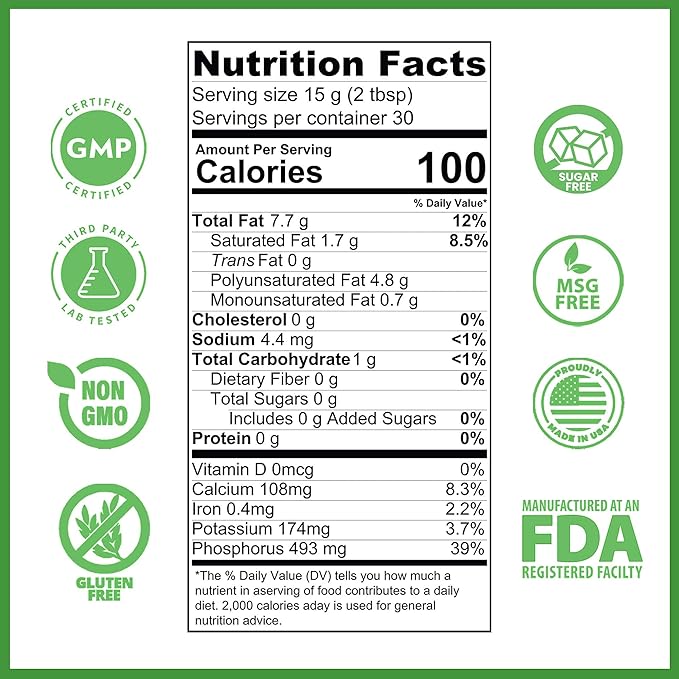 Lecithin Granules Supplement | Natural Soy Lecithin Powder is an Excellent Source of Phosphatidyl Choline | Lactation Support Immune Function &amp Support Brain Health 16 oz