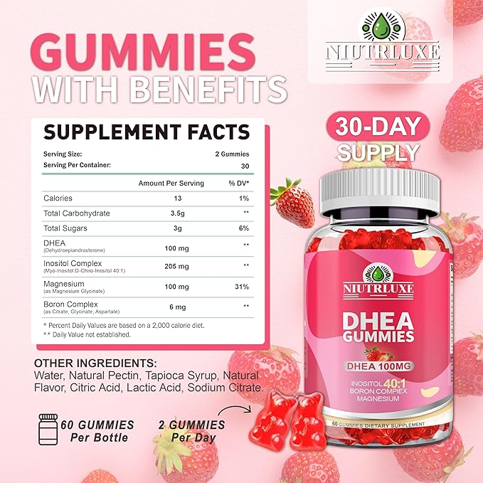 L-Arginine Drops &amp DHEA Gummies