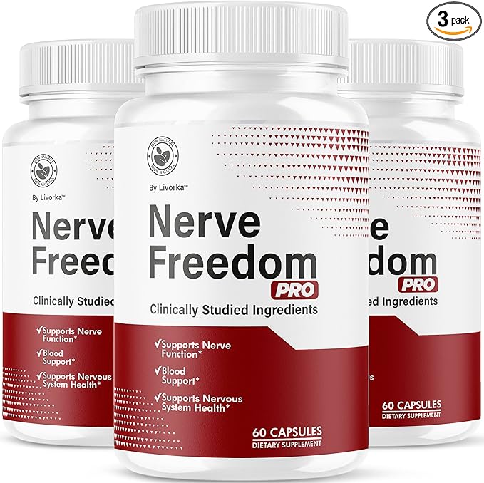 (3 Pack) Nerve Freedom Pro - NerveFreedom Pro Capsules Supplement Support NerveFreedom Pills All Natural Ingredients Health Support Advanced Formula 180 Capsules for 3 Month
