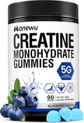 Creatine Monohydrate Gummies 5g Creatine Dose 99.9% Pure Creatine for Men &amp Women Lab Verified Sugar Free &amp Vegan Supports Muscle Strength Recovery &amp Stamina Blueberry Flavor 90 Co