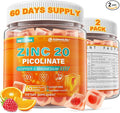 Zinc Picolinate Gummies + Copper Magnesium Methylated B Complex CoQ10 for Women Men High Absorption Chelated Zinc Copper Bisglycinate Supplements Immune Support Gummy - Sugar Free Vegan 120ct