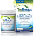TruBiotics Probiotics for Digestive &amp Immune Health Supports Regularity &amp Helps Relieve Abdominal Discomfort Gas &amp Bloating 2 Clinically Studied Probiotic Strains Plus Prebiotics 60 C