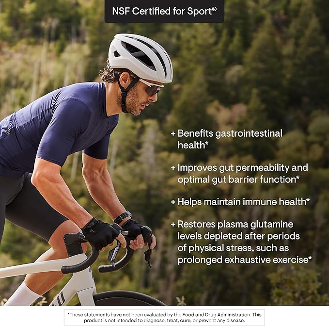 THORNE - L-Glutamine Powder - Amino Acid Supplement for Immune System &amp GI Health - Promotes Post-Exercise Muscle Cell Repair* - NSF Certified for Sport - Gluten Dairy &amp Soy-Free - 90 Serving