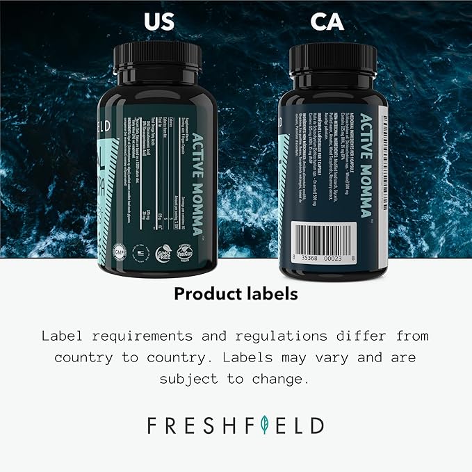 Freshfield Prenatal Vegan Omega 3 DHA: Sustainable Carrageenan Free Third Party Tested Compostable Bottle Carbon Neutral. Supports Heart Brain Joint Health w/DPA (Pack of 2)
