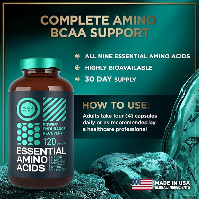 WILD FUEL HMB with Vitamin D3 and Essential Amino Acid Supplement Power and Recovery Bundle