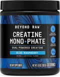 BEYOND RAW GNC Creatine Monophate - 8g Dual-Powered Creatine Powder for High-Intensity Training - AstraGin - Easy to Mix - Gluten-Free &amp Sugar-Free - Blue Raspberry - 30 Servings