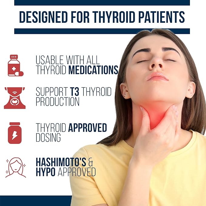 Dr. Westin Childs T3 Conversion Booster - Thyroid Support for Women &amp Men with Hypothyroidism &amp Hashimoto’s Iodine Ashwagandha Guggul Extract Selenium &amp Zinc Complex 60 Servings