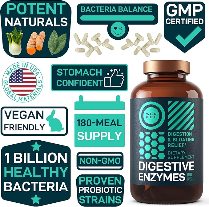 WILD FUEL Keto Candy with MCT Oil and Collagen and Digestive Enzymes with Probiotic and Prebiotic Bundle